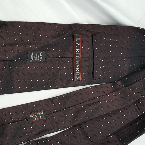 J. Z. RICHARDS Black Hamdmade Executive Silk Tie - Picture 2 of 7